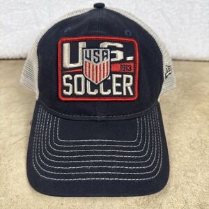 USA Soccer New Era 9Twenty Hat Cap Snapback Blue Gray Mesh Back